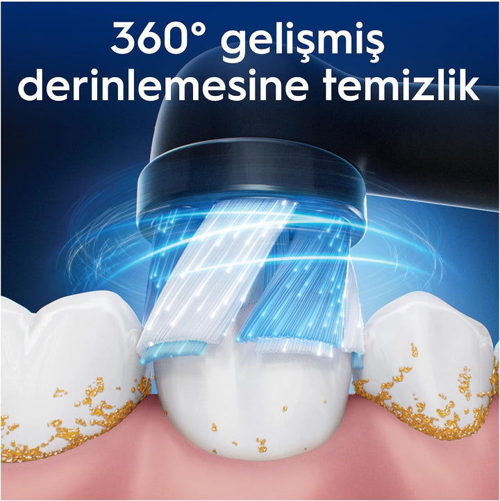 Oral-B Ultimate Clean - Juego de cepillos genuinos negros de repues...