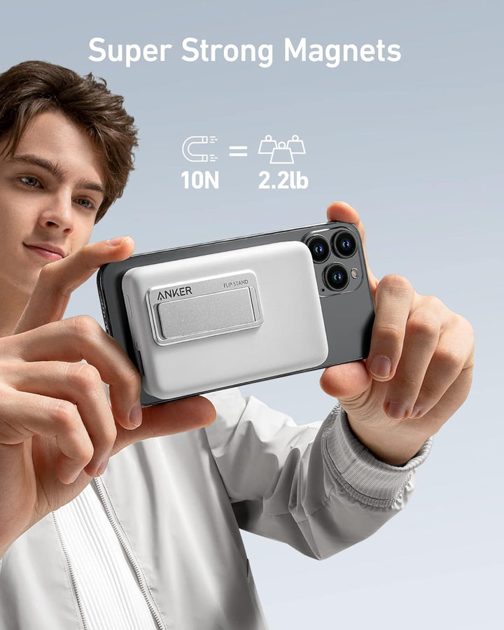 Anker 633 Batería magnética, cargador portátil inalámbrico plegable...