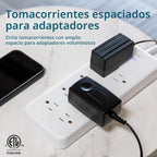 Philips Regleta protectora de sobretensiones, cable de extensión trenzado