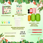 MAGIMUSE Kit de ganchillo para principiantes, kits de inicio de ganchillo para adultos, kits de ganchillo para tejer manualidades Amigurumi con tutoriales en video paso a paso, paquete de 6 plantas
