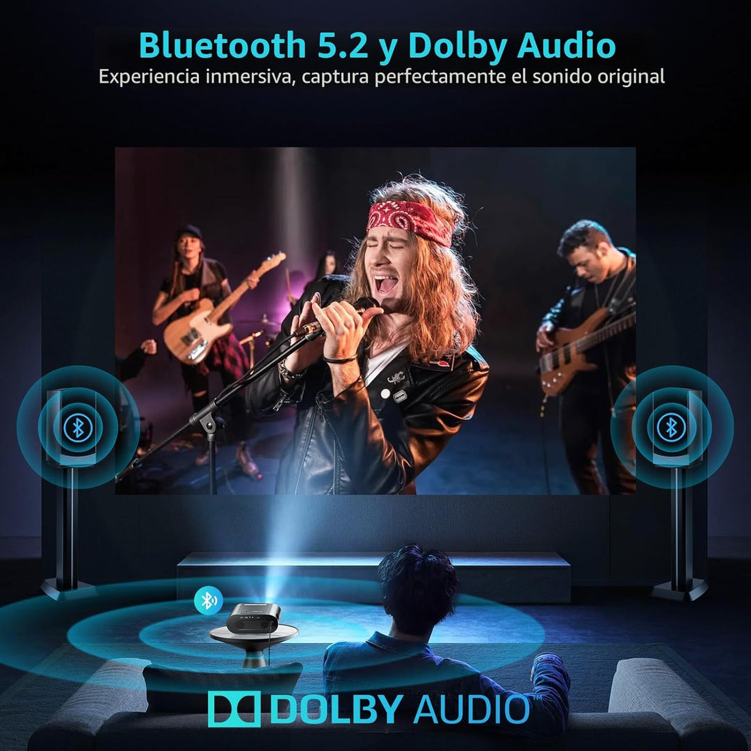 [Google TV\/control de voz] Proyector inteligente GooDee 4K UHD con...