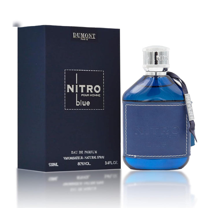 Dumont Nitro Blue Eau De Parfum para hombres de 3.4 onzas líquidas...