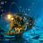 Lámpara XITALAXU Conjuntos de Construcción de Peces Mecánicos, Juego de Colección de Animales Marinos, Decoración para el Hogar u Oficina para Adultos, Regalo de Construcción STEM para Adolescentes, Niños y
