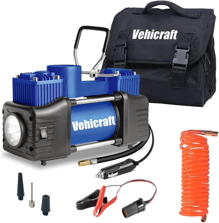 Vehicraft Inflador de neumáticos azul compresor de aire portátil, b...