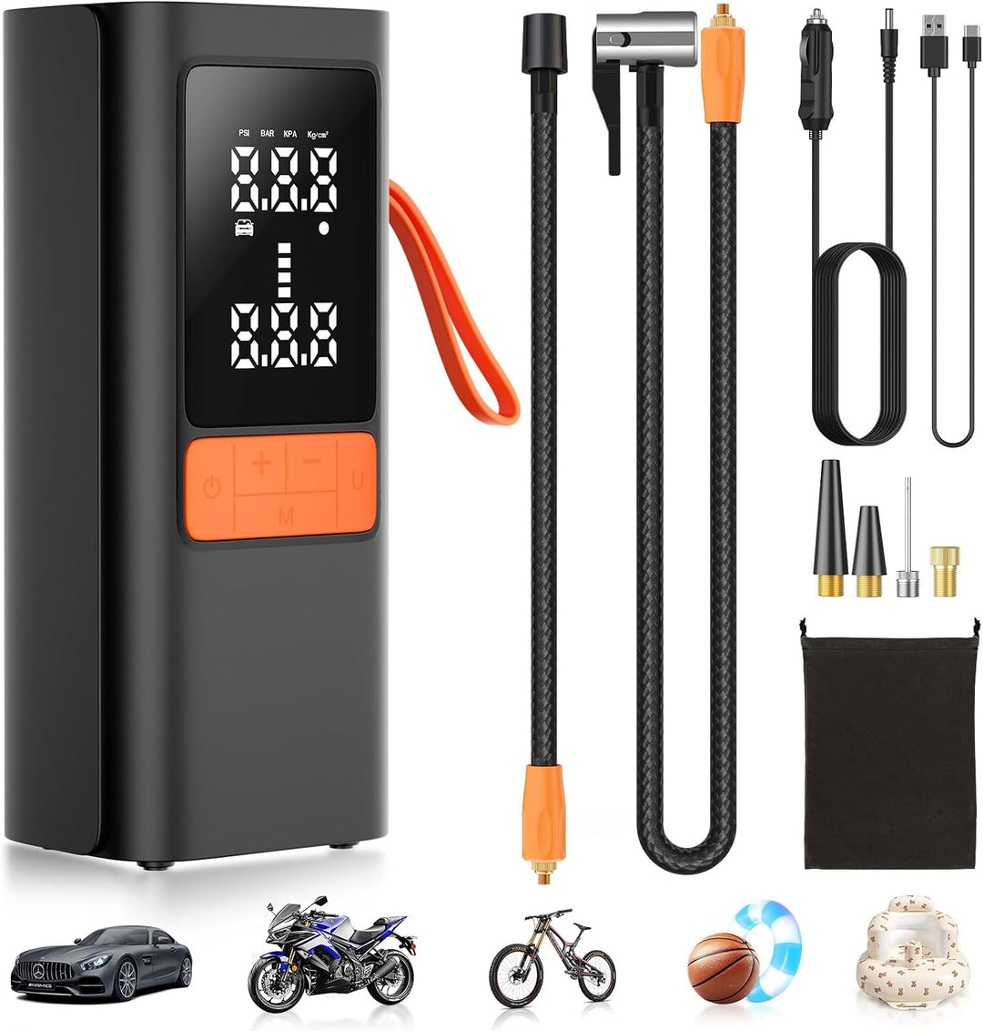Hexnova Inflador de neumáticos, compresor de aire portátil, 150 PSI...