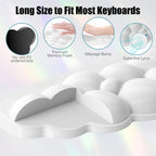 Reposamuñecas ergonómico para teclado y mouse, almohadilla de soporte para