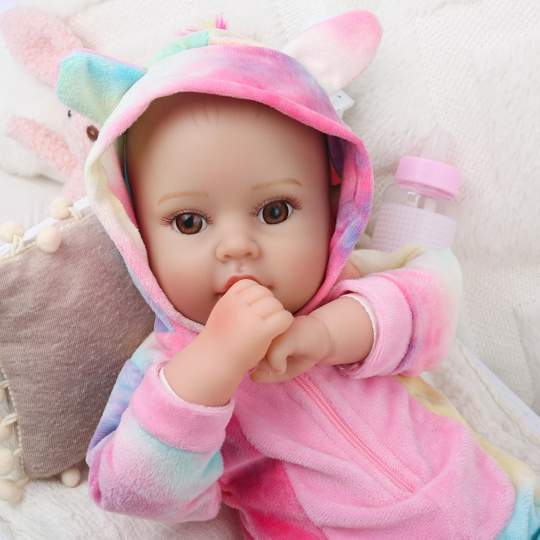 GOAROY Muñecas de bebé realistas para niña, 18 pulgadas, grande, re...