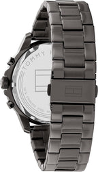 Reloj elegante de hombre Tommy Hilfiger – Cuarzo multifunción, caja de acero inoxidable, esfera esqueletizada, brazalete de eslabones – Regalo para él
