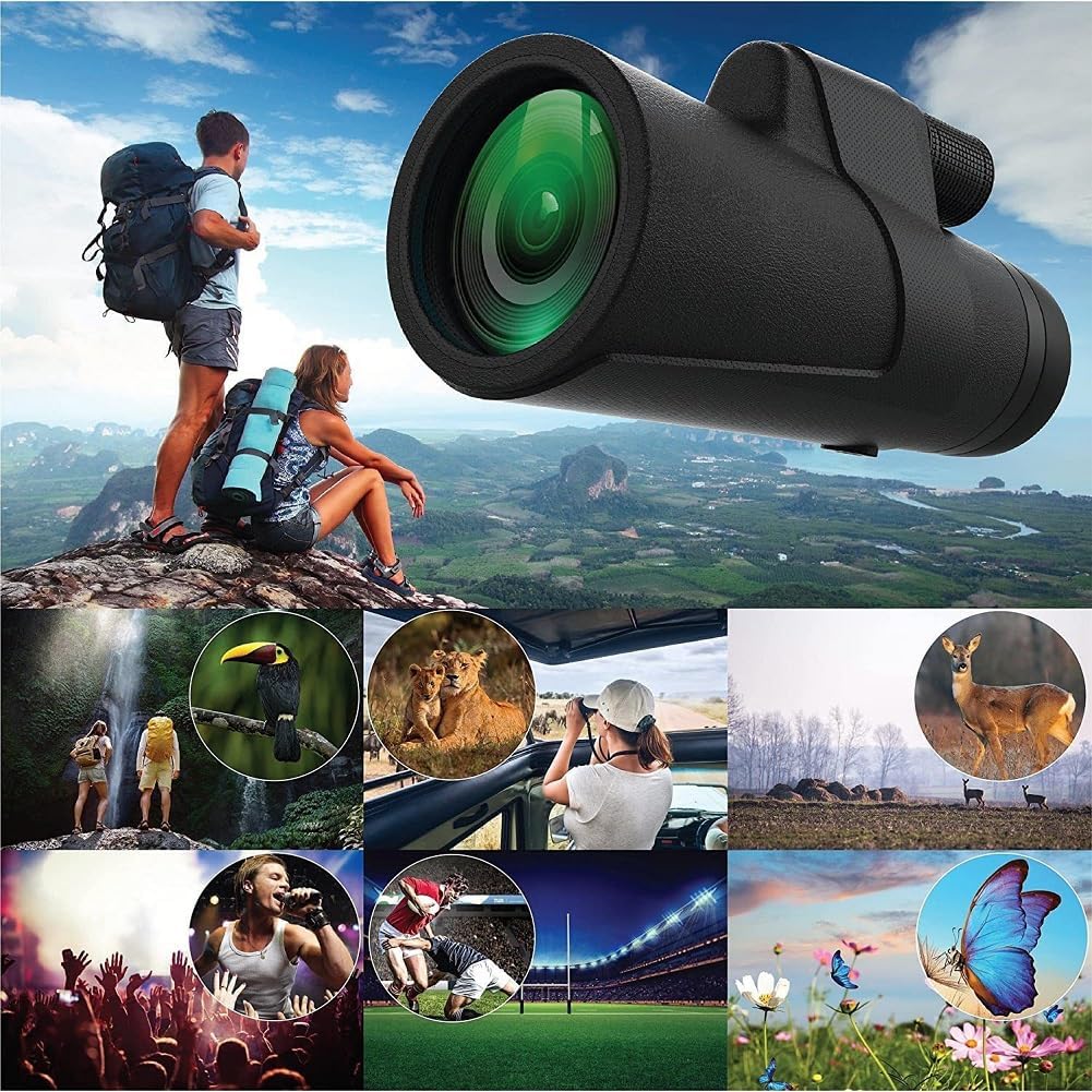 JBSZTH Telescopio monocular de 12 x 50 pulgadas de alta