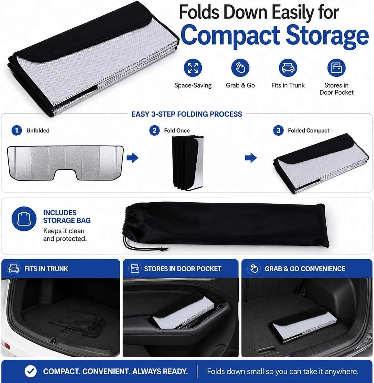 Astox Parasol para parabrisas para Ford F150 2014-2021