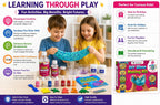 Kit de fabricación de slime para niños de más de 4 años, crea purpurina, incluye moldes