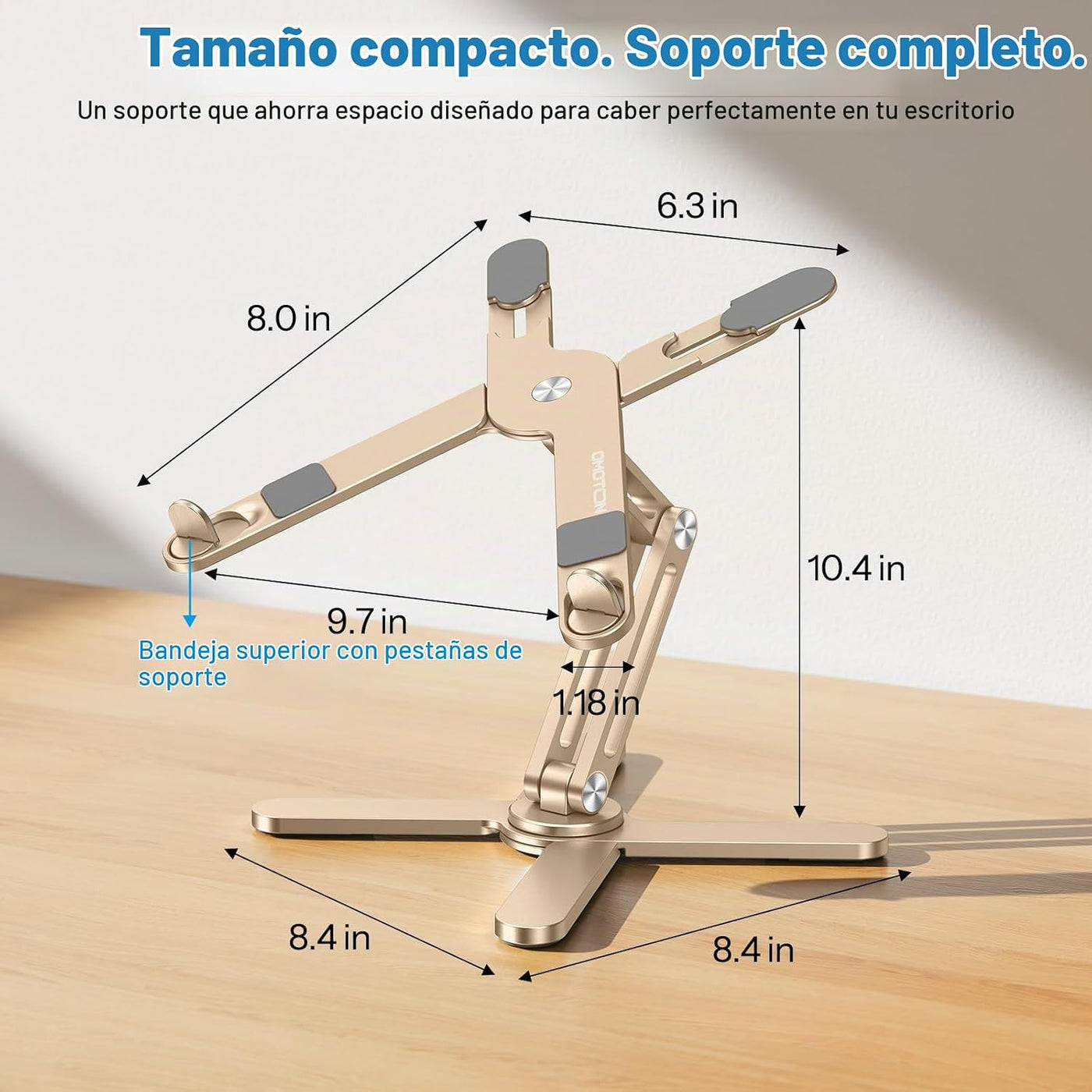 OMOTON LA10 - Soporte giratorio de 360° para computadora portátil,...