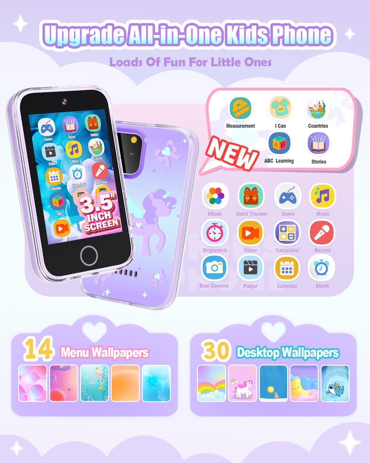 Teléfono inteligente para niños para niñas regalos de