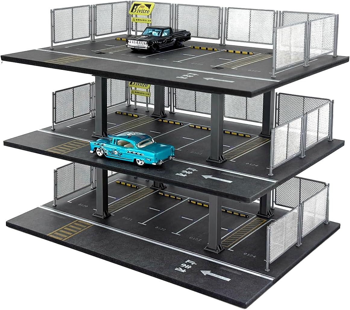 Organizador de vitrina de coche fundido a presión a escala 1/64 - Diorama