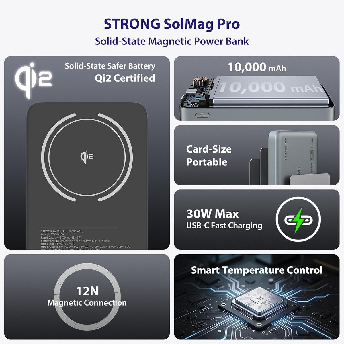 Strong SolMag Pro Power Bank, cargador portátil de estado semisólido de