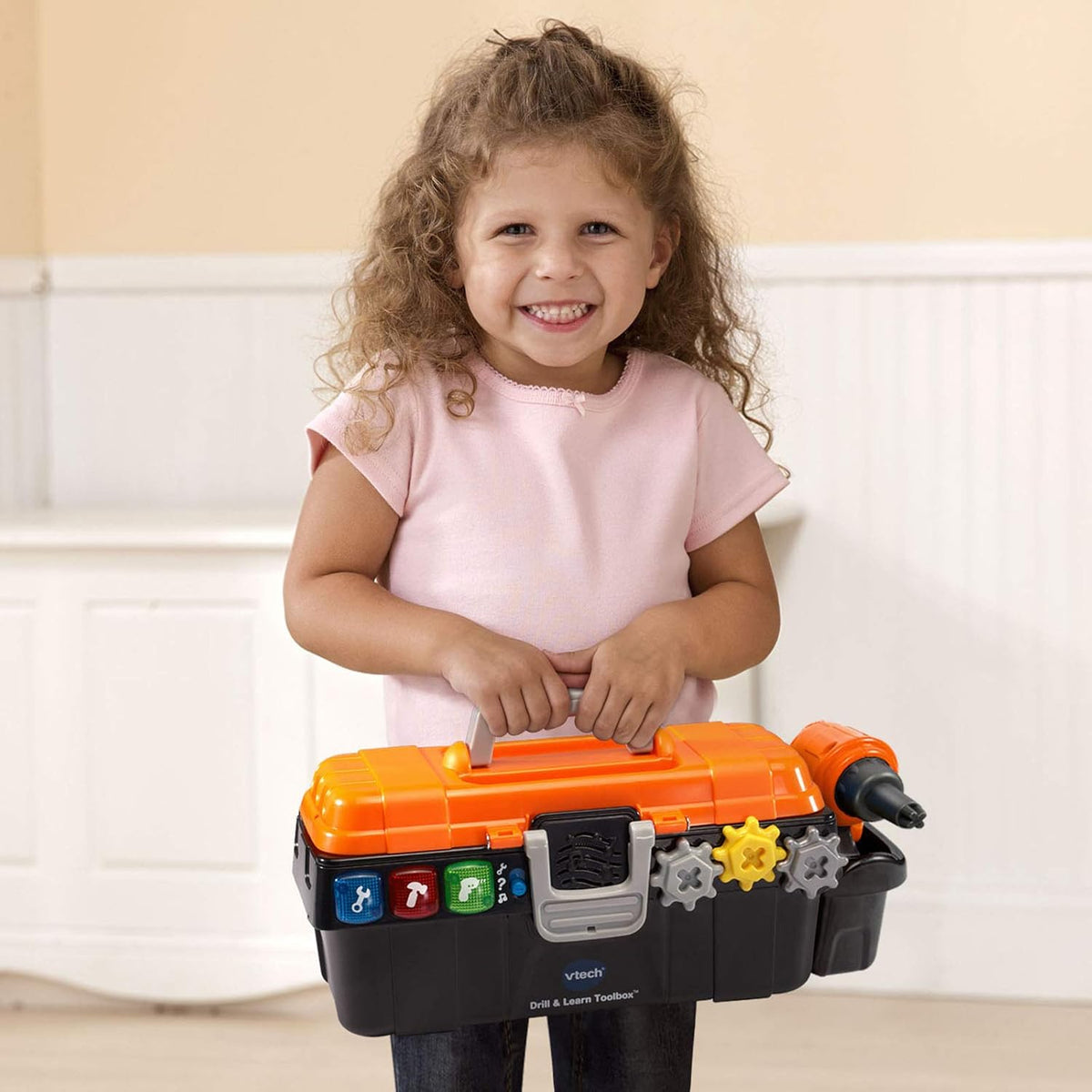 Caja de herramientas VTech Drill y Learn, Naranja
