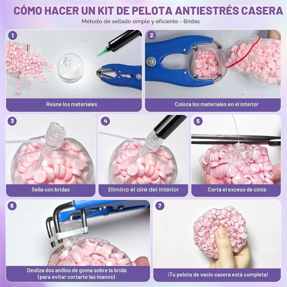 NODUJX Kit de fabricación de bolas antiestrés para hacer bricolaje, crea