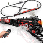 Juego de tren grande con control remoto, humo de 3 vías