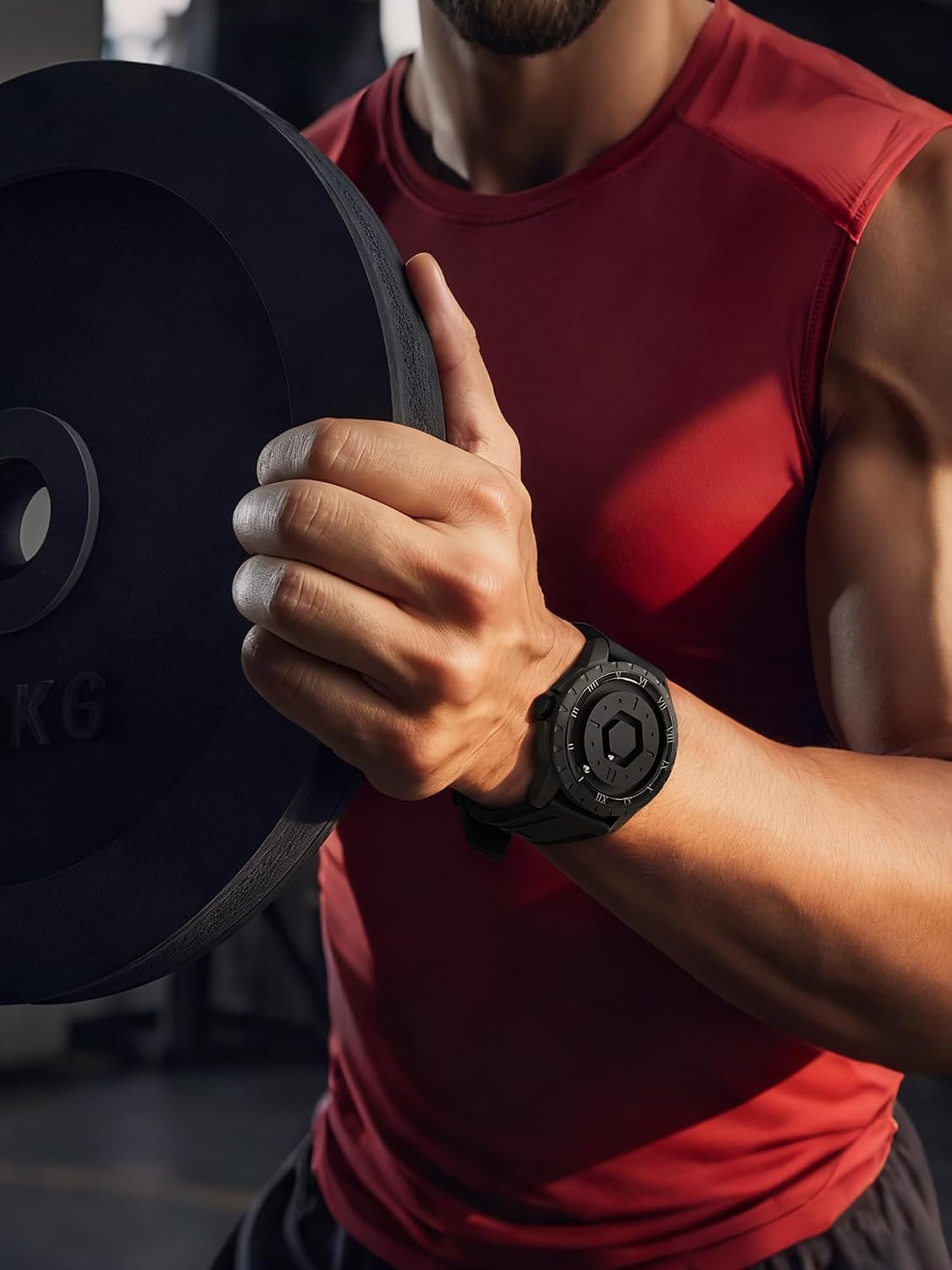 EUTOUR Reloj magnético para hombre Swiss Qtz 5ATM esfera de bola flotante