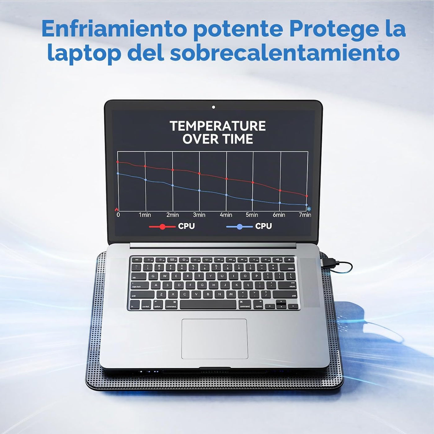 TECKNET Almohadilla de enfriamiento para laptop, enfriador portátil...