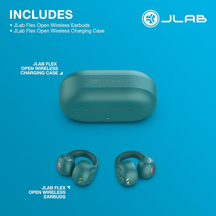 JLab Auriculares Abiertos Flex, Diseño de Clip en la Oreja, Audio I...
