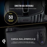 Corsair Dark CORE RGB PRO SE - Ratón inalámbrico FPS\/MOBA para jue...