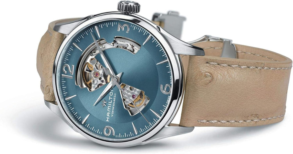 Hamilton Jazzmaster Open Heart Reloj automático para hombre, caja de 1.654