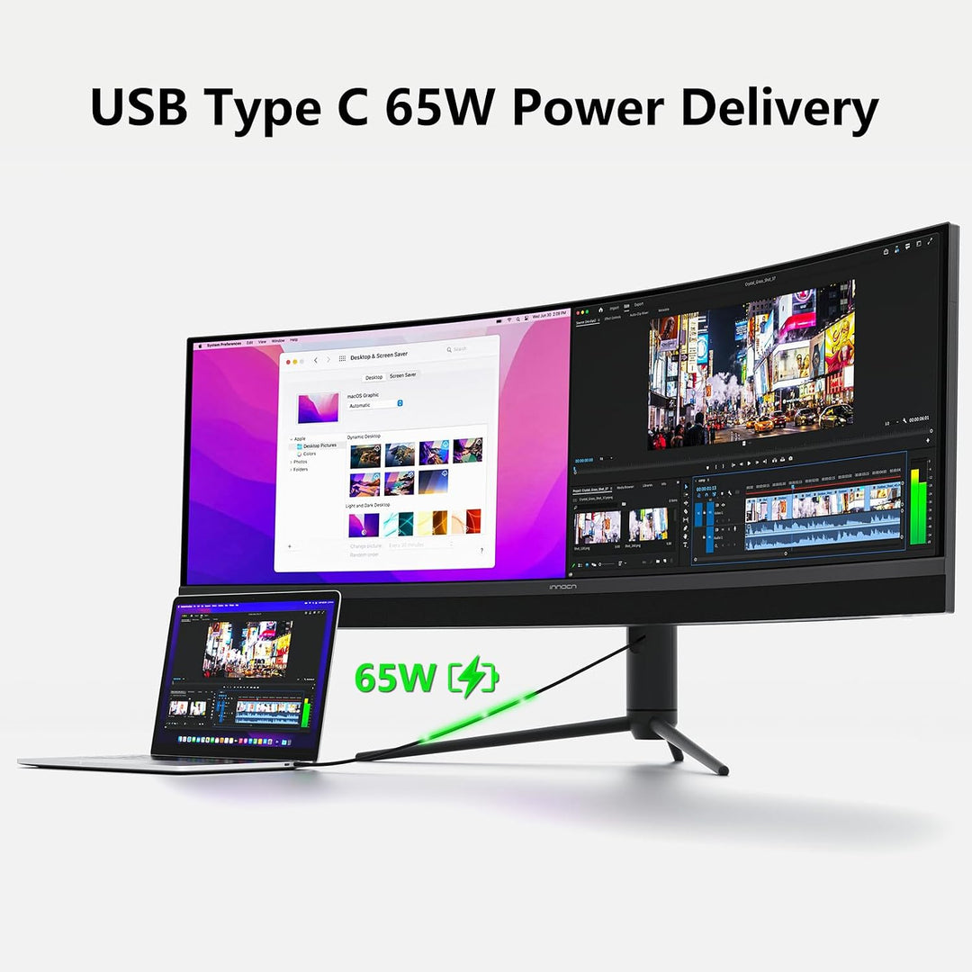 INNOCN 45C1R Monitor de juegos curvo ultraancho de 45 pulgadas 5120...