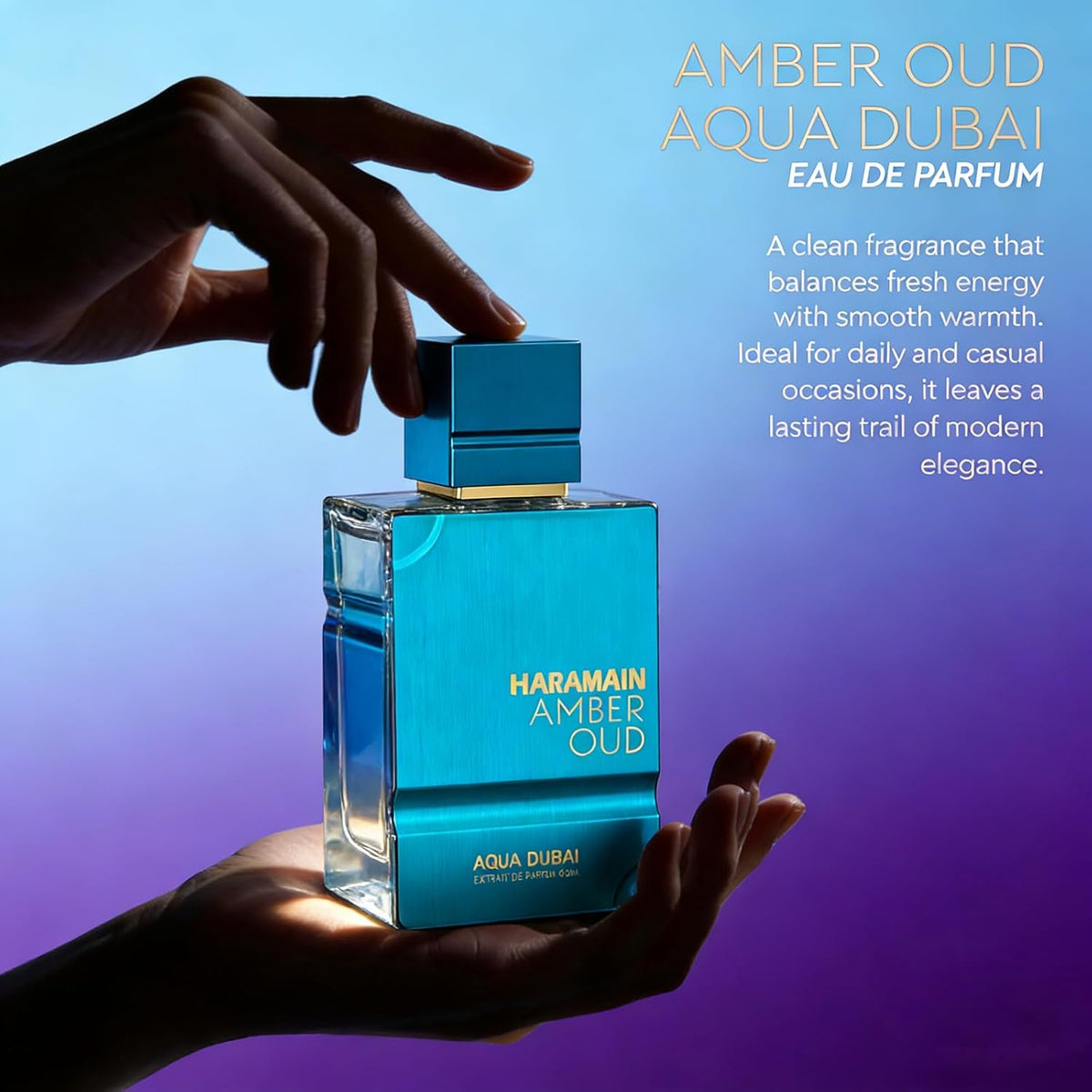 Al Haramain Amber Oud Aqua Dubai - Colonia para hombres y mujeres -...