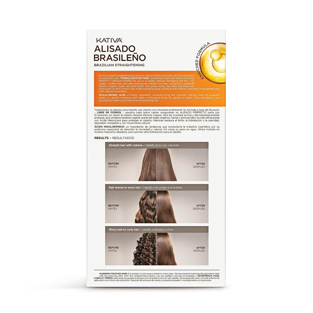 KATIVA Kit de tratamiento de queratina brasileña \u2013 Alisado de...