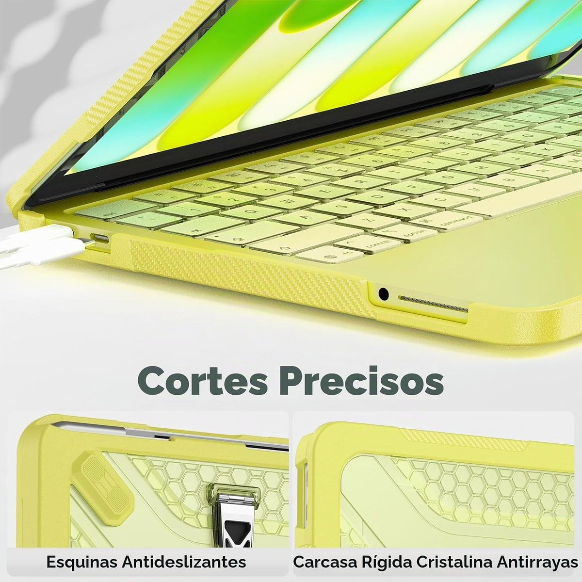 HXCASEAC Funda para MacBook Neo de 13 pulgadas con soporte, cubiert...