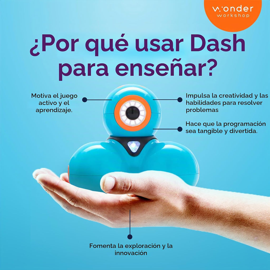 Wonder Workshop Dash Robot - Robots de codificación para niños mayores de 6 años - Juguetes robot STEM activados por voz, interactivos, educativos y programables
