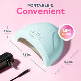 SUNUV Secador de uñas, luz UV para esmalte de uñas de gel, lámpara...