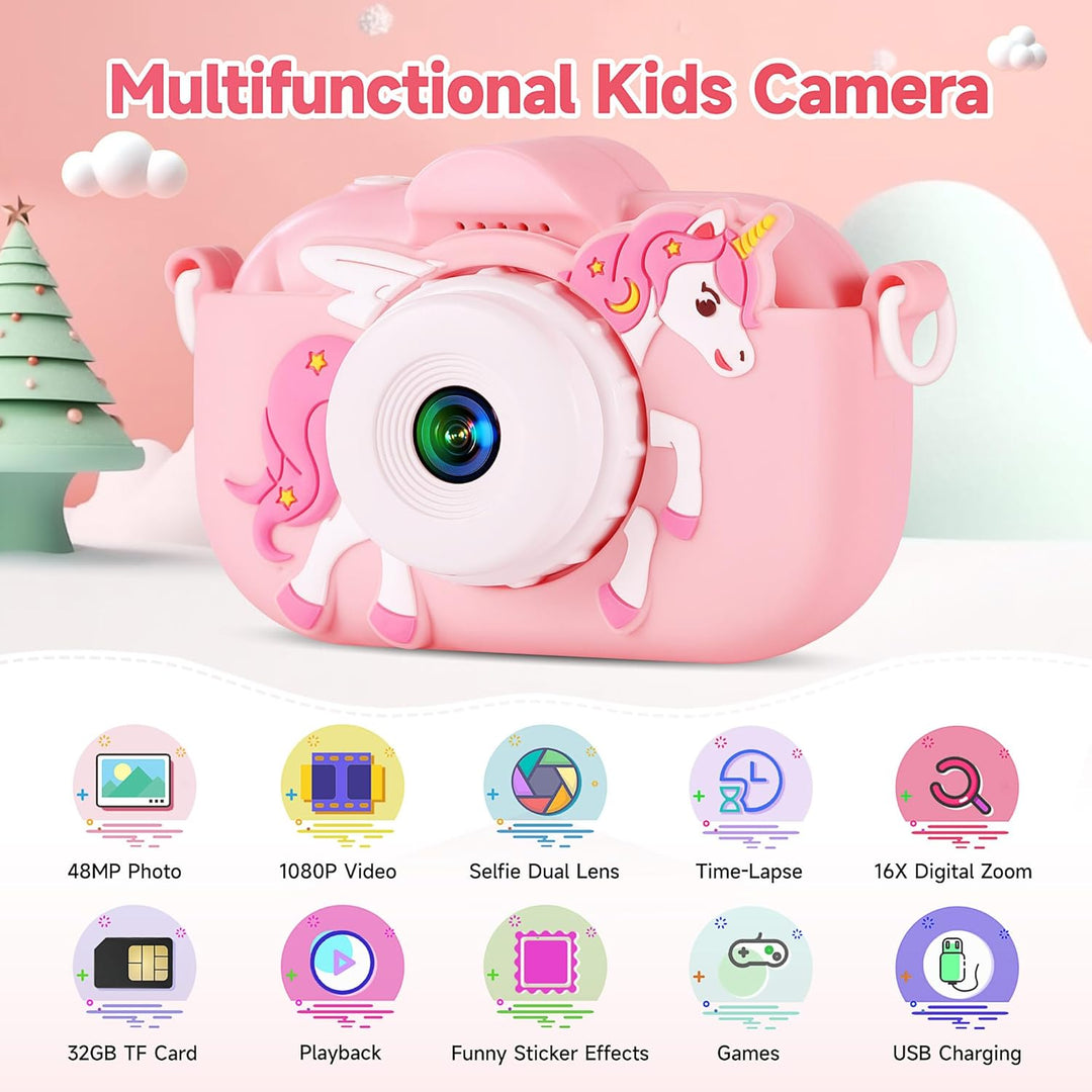 Juguetes de cámara para niños para niñas de 3, 4, 5, 6, 7, 8, 9 año...