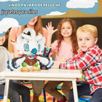 Nadou TLOZ Tulin de peluche, pájaro blanco de 12 pulgadas, juguete de abrazo para Halloween, Navidad, cumpleaños para niños y niñas