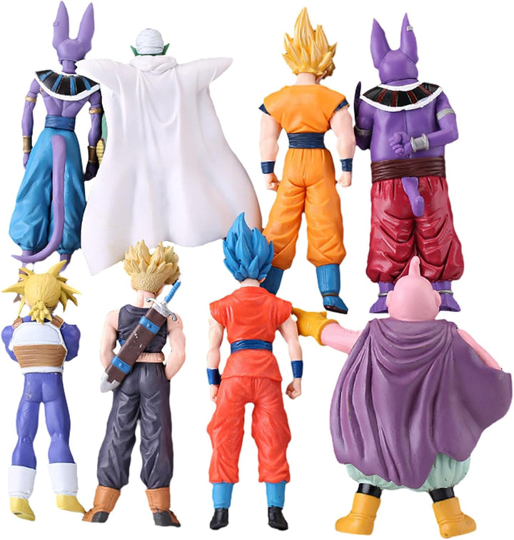 Juego de figuras de acción de superhéroes de anime, figuras de guer...