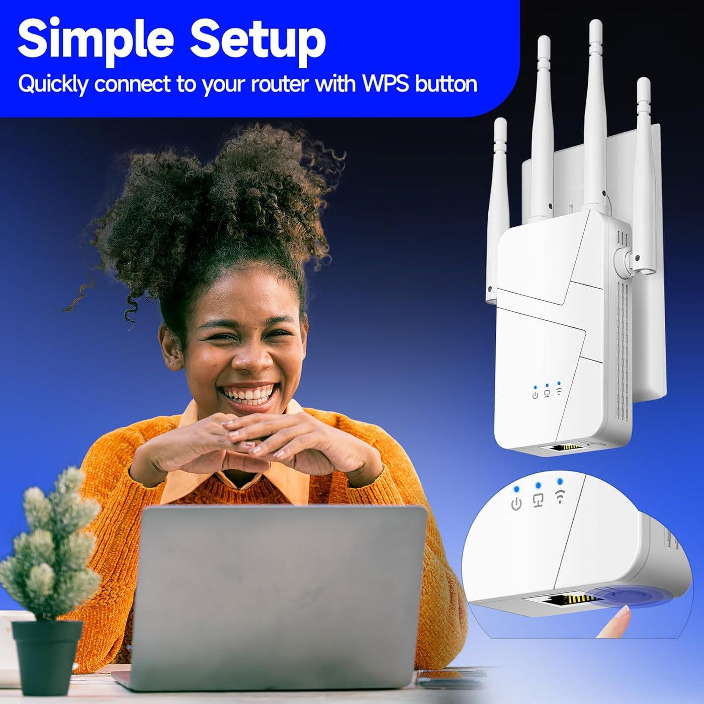 2026 WiFi Extender Signal Booster for Home, 15000sq.ft Wireless Int...