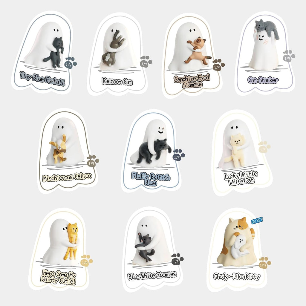 52TOYS Ghody - Caja ciega Behold My Cat, juego completo de 9 piezas coleccionables de juguetes Kawaii, figuras de acción de regalo creativo, decoración de habitación, decoración de escritorio de 1.85