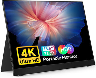 MNN Monitor portátil 4K de 15.6 pulgadas 3840 x 2160 UHD USB-C HDMI...