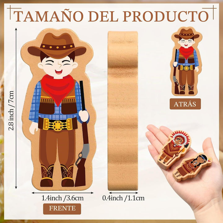 Blosssound - 36 figuras de madera para personas preescolares | Jueg...