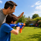 300 dardos para lanzadores Nerf Elite, compatibles con disruptor, Strongarm, etc. Elite, con un objetivo para Nerf Blasters, azul, 0.4 pulgadas