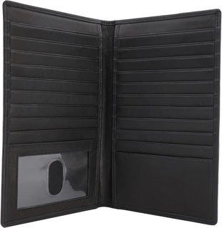 ag wallets Cartera larga de cuero genuino para hombre ID 19 de segu...