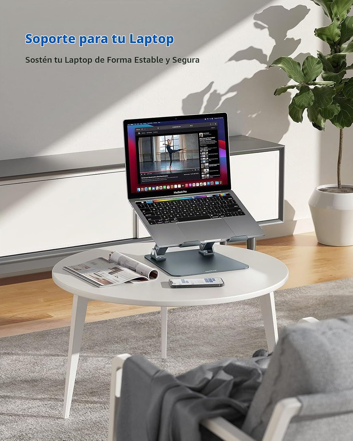 Nulaxy Soporte para portátil totalmente ajustable para escritorio,...