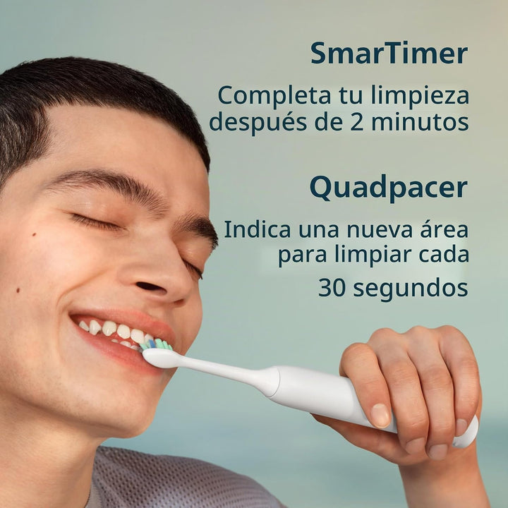 Philips Sonicare Cepillo de dientes eléctrico recargable 4100, elim...