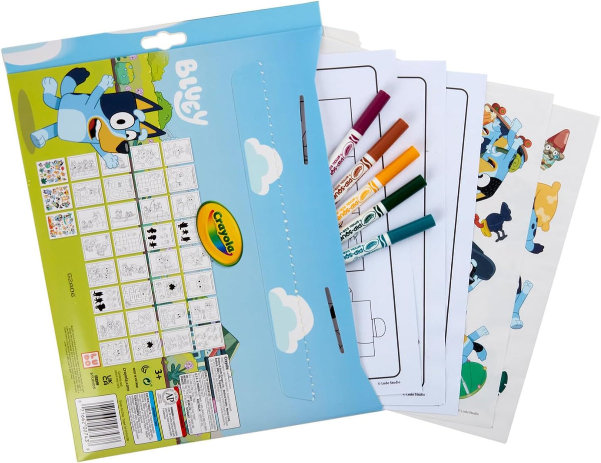 Crayola Juego de actividades de color y calcomanías Bluey
