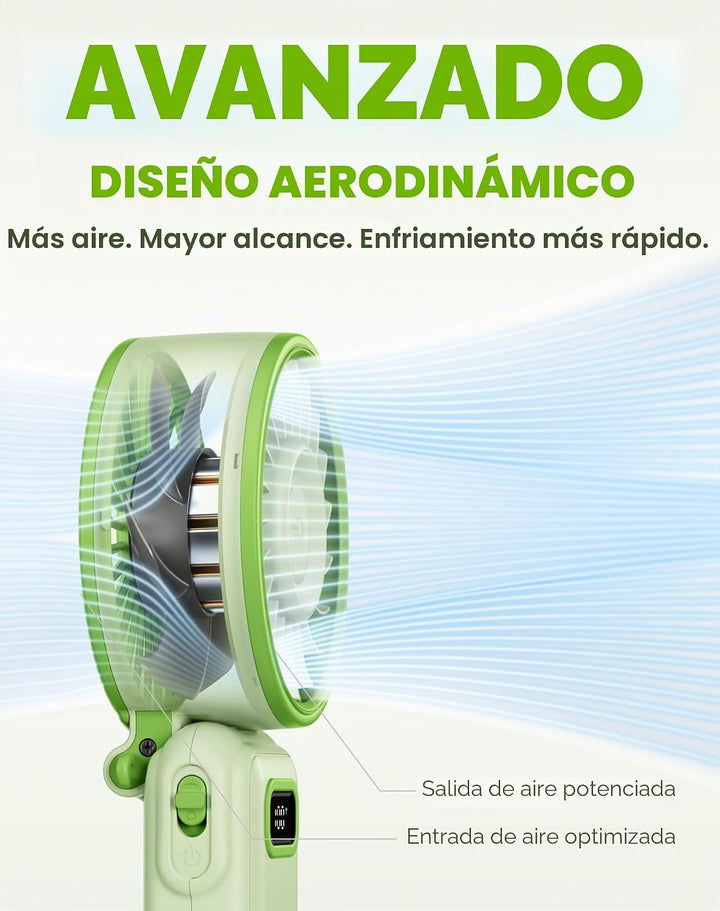Diveblues Ventilador turbo portátil, ventilador de mano de 100 velo...