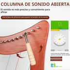 LOTKEY Arpa de 19 cuerdas, arpas de caoba maciza de 29 pulgadas con bolsa de concierto, llave de afinación, correas, instrucciones para jugador profesional de arpa de lira, principiantes, adultos F3 G3 A3 B3 C4 D4 E4 F4 G4 A4 B4 C5 D5 E5 F5 G5 A5 G5 A4 37