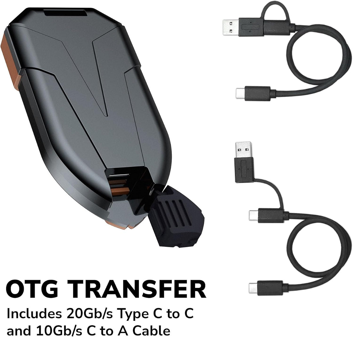 DATO SSD externo de 2 TB, unidad externa de estado sólido SSD portá...