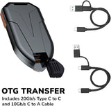 DATO SSD externo de 2 TB, unidad externa de estado sólido SSD portá...