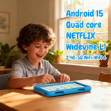 ZZB Tablet Android 15 de 10 pulgadas para niños con funda, 8 GB (3+...